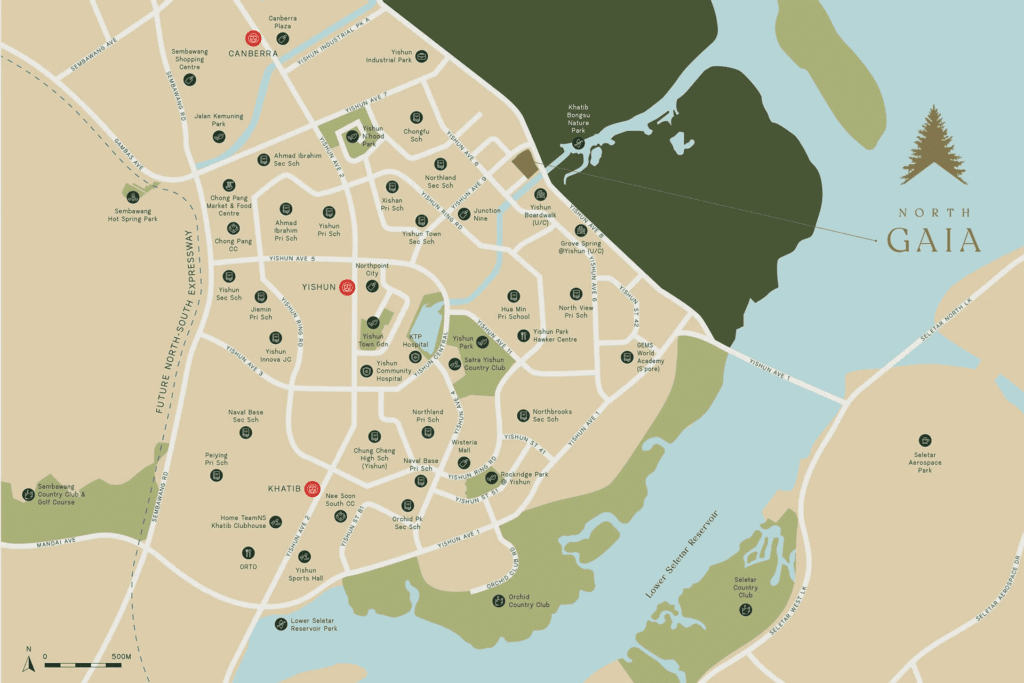 North Gaia EC North Gaia EC Location Map Large