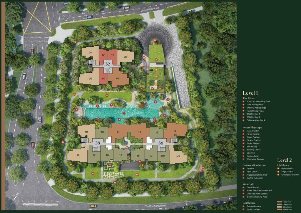 Lentoria The Lentoria Site Plan Layout with Legend