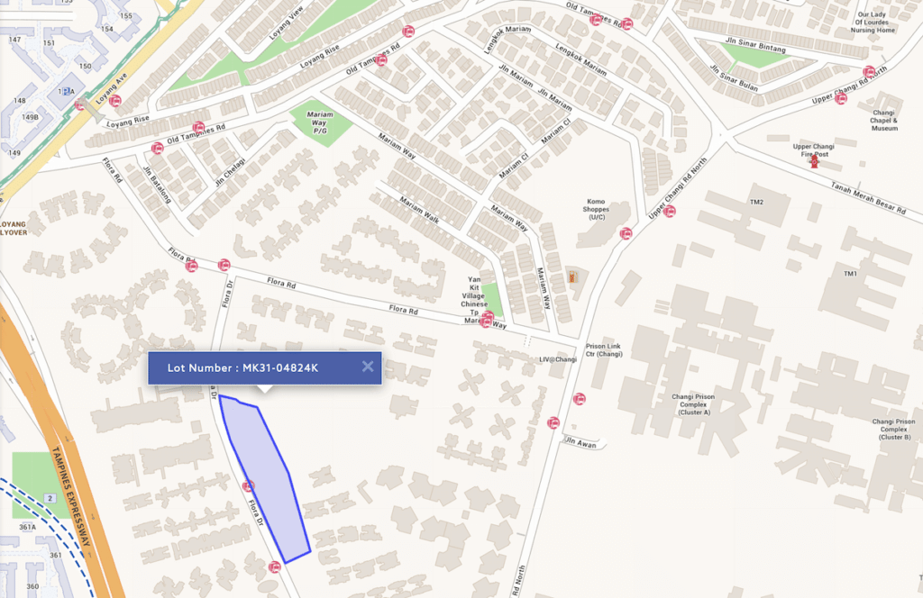 Location Map of Kassia New Condo at Flora Drive Pasir RIs by Hong Leong Holdings Location Map of Kassia New Condo at Flora Drive Pasir RIs by Hong Leong Holdings
