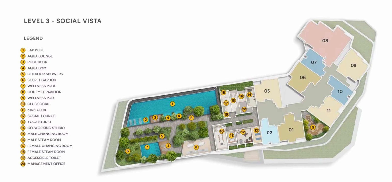 Union Square Site Plan Level 3 Social Vista