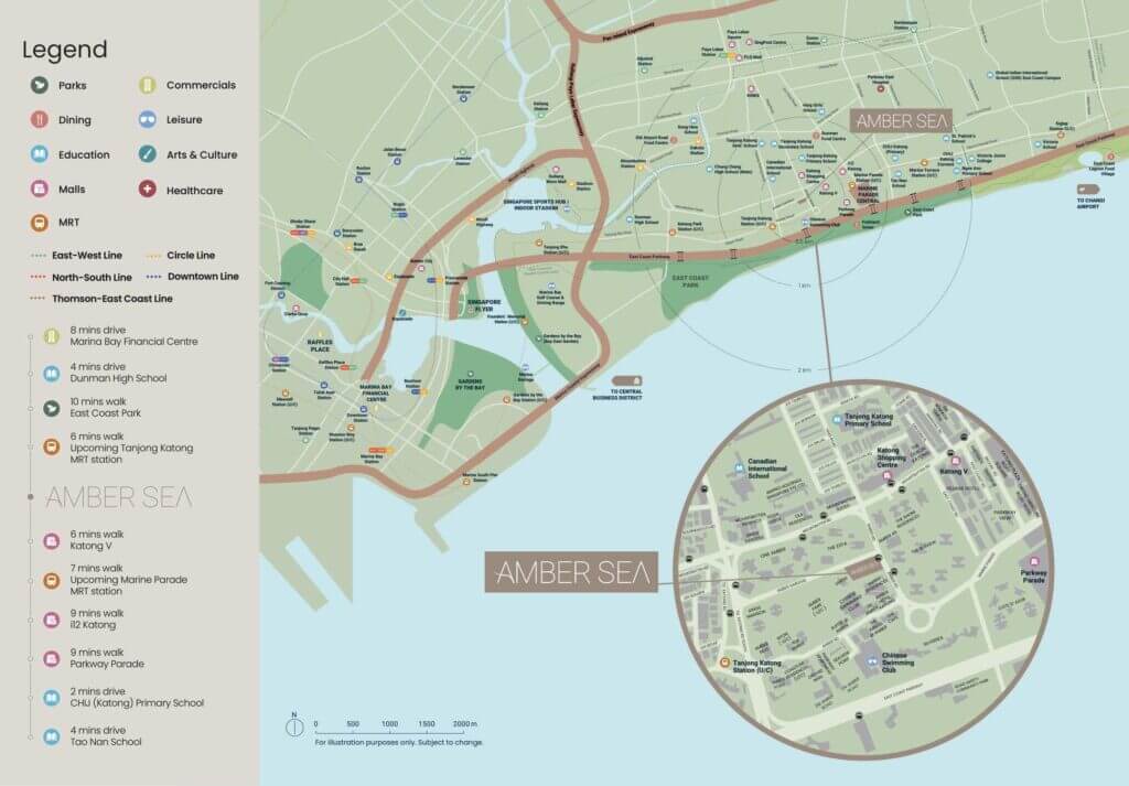 Amber Sea Amber Sea Location Map and Amenities