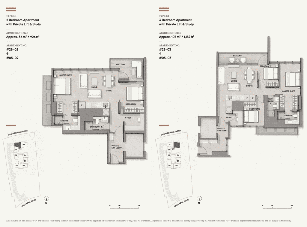 Cuscaden Reserve Floor plan 2