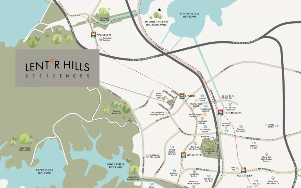 Lentor Hills Residences Location Map