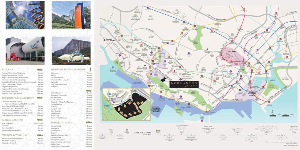 Normanton Park Location Map Large