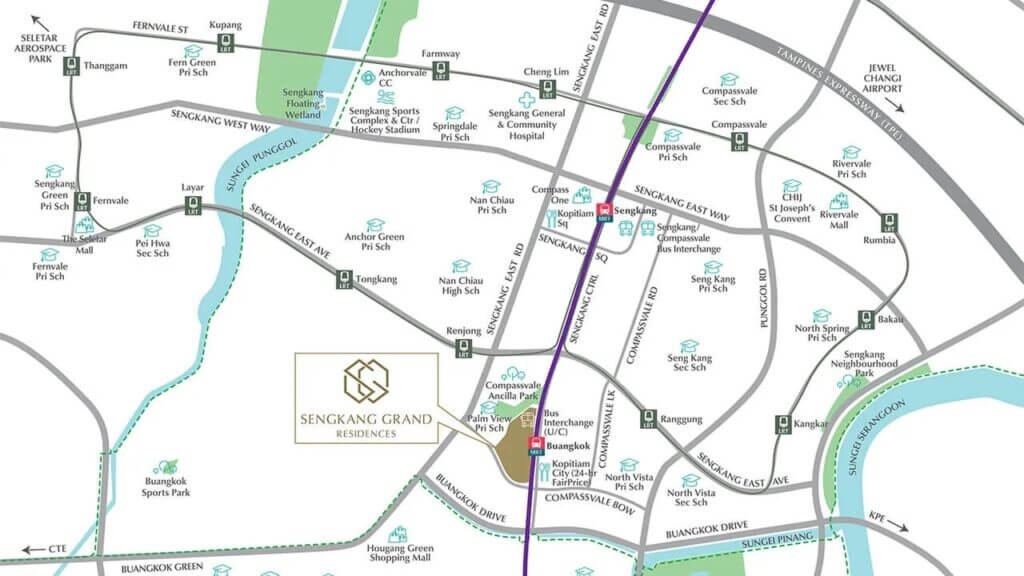 Sengkang Grand Residences Sengkang Grand Residences Location Map