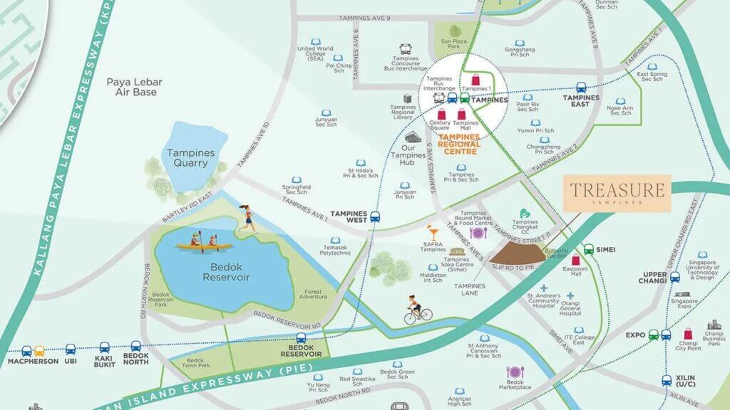 Treasures at Tampines Location Map