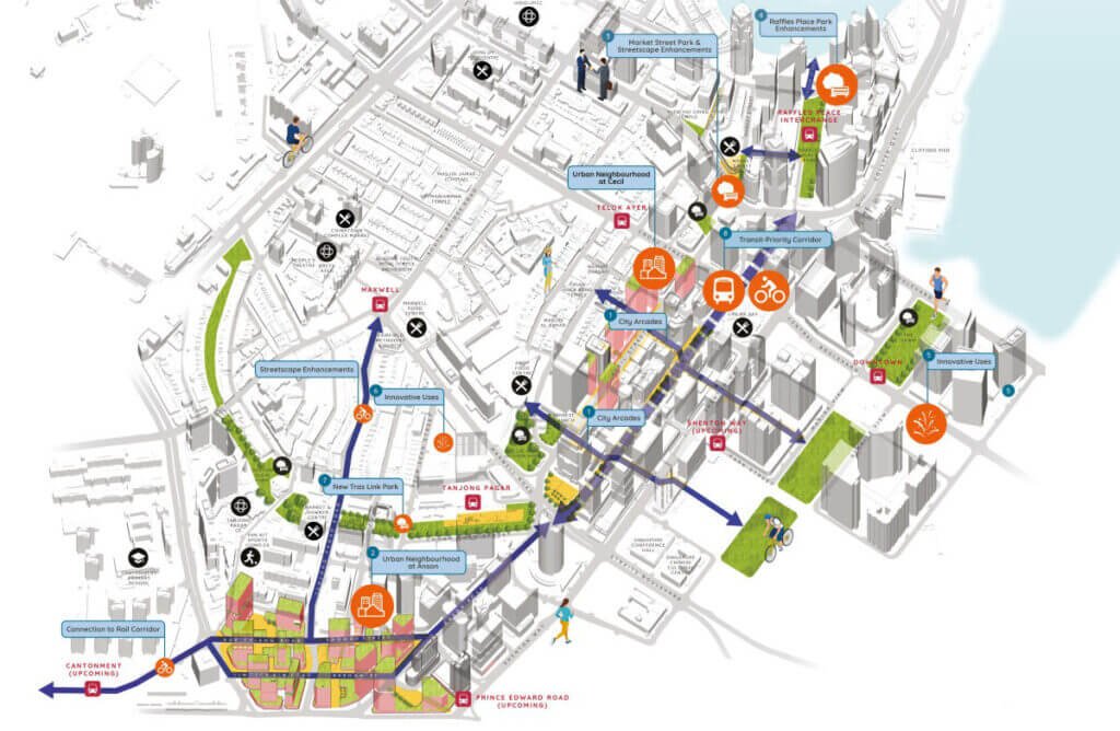 URA Plan for Anson Precinct and CBD