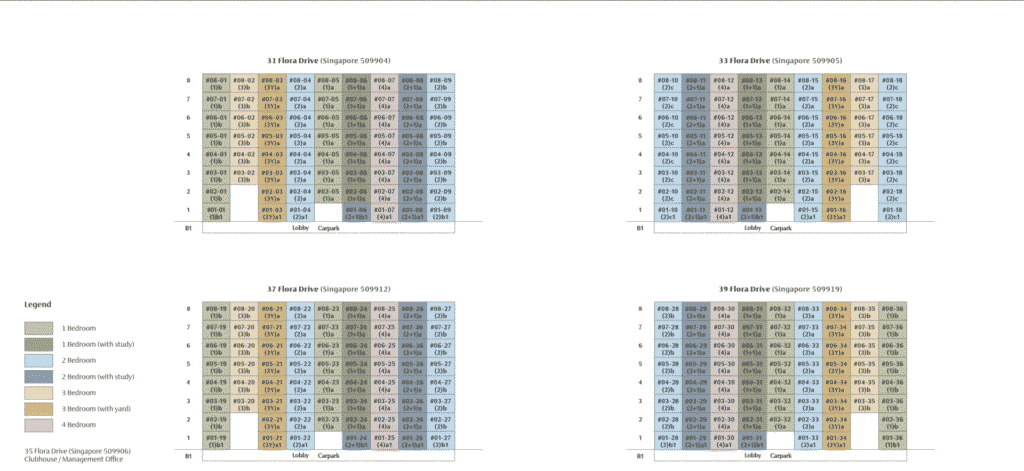 Kassia Condo siteplan for units