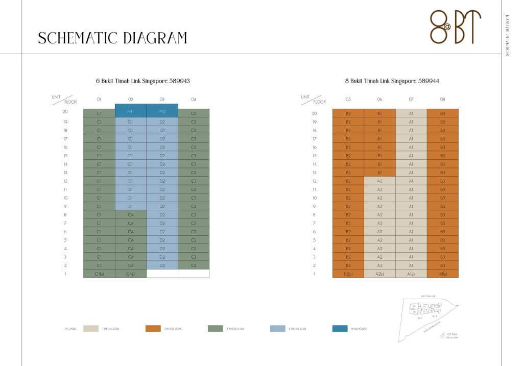 8@BT 8@bt condo at bukit timah link balance unit chart singapore 1 1024x717 1