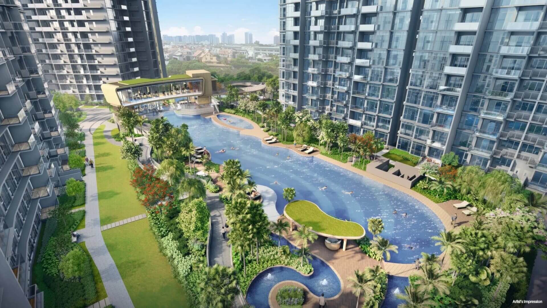 Grand Dunman Grand Dunman Residences Aerial Pool View grand dunmans.sg