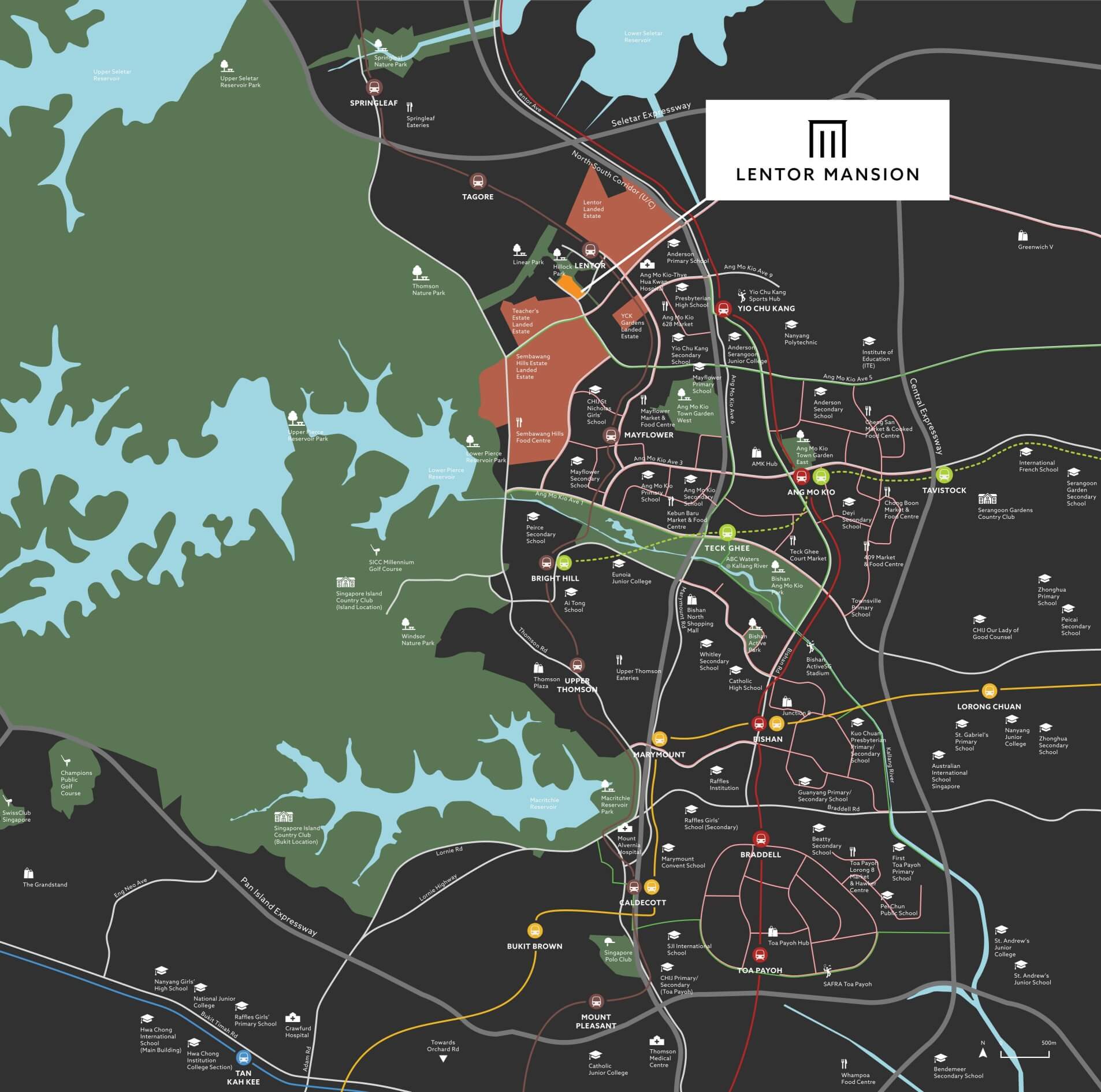 Lentor Mansion Lentor Mansion Condo Location Map