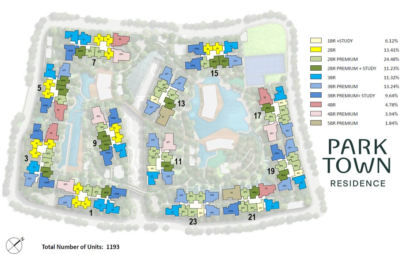 Parktown Residence Parktown Residence stack plan 2